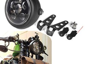 HOZAN 5.75 Phare de moto LED noir
