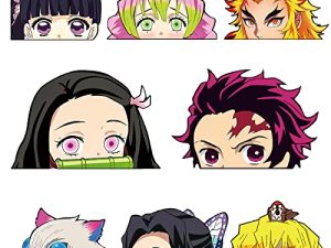 16 PCS Anime Accessoires De Voiture Demon