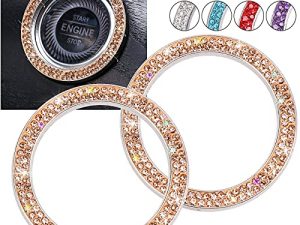 ToBeQueen Push Start Button Bling Ring Emblem