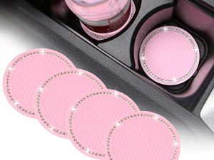 Lot de 4 sous-verres de voiture Bling