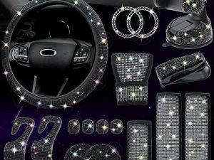 Lot de 19 accessoires de voiture Bling