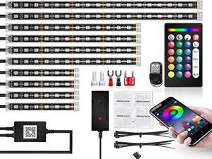 BWCarid 12PCS Kit d'éclairage LED pour moto