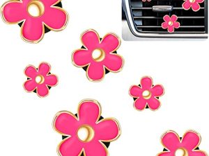 6 Pcs Daisy Fleur Air Vent Clip