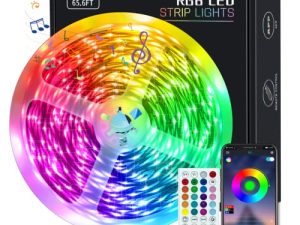 KEELIXIN 65.6ft Lumières LED pour chambre à