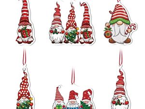 6 pcs Gnomes Ornements Suspendus avec Désodorisant