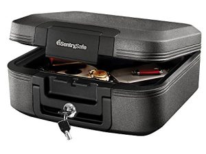 SentrySafe Coffre-fort ignifuge et étanche avec serrure