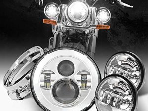 Phare LED Dot Appoved Chrome 7 pouces