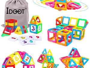 idoot Blocs de Carreaux Magnétiques Jouets de