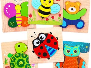 GEPER Puzzles en Bois pour Tout-Petits 1-3