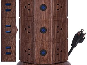 JACKYLED Power Strip Tower Parasurtenseur avec rallonge