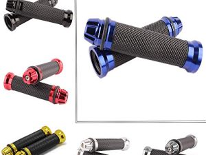 Poignées de moto 7/8" avec embout de