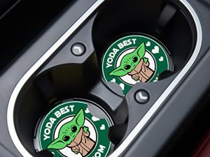Voiture Cupholder Coaster Absorbant 2 Pack Mignon
