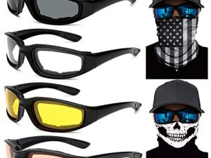 Peicees 4 lunettes de moto Dirt Bike