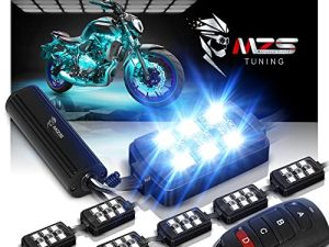 MZS Kit d'éclairage LED pour moto Bandes