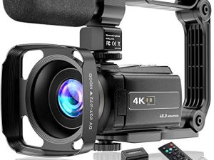 Caméra vidéo 4K Caméscope UHD 48MP WiFi