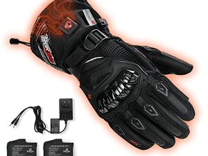 IRON JIA'S Gants de moto chauffants pour