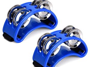 Facmogu Lot de 2 tambourins à pied