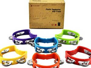 MUSICUBE Tambourin pour Adultes Enfants 6 Pièces