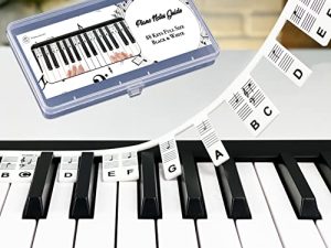 Étiquettes de notes de clavier de piano
