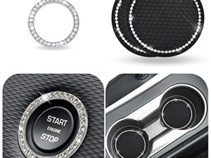 EcoNour Bling Porte-gobelet sous-verres pour voiture (lot