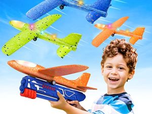 Fuwidvia Lot de 3 jouets lanceur d'avion