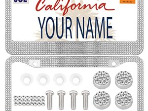 Cadres de plaque d'immatriculation en acrylique Bling