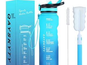 QAYSKYTY Bouteille d'eau de 36 oz avec