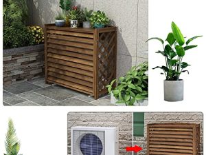 Aigoss Couvercle d'unité de climatisation en bois