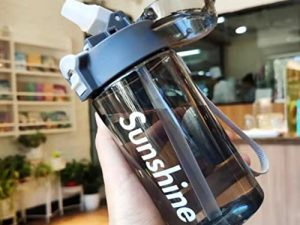 LFRNZS Bouteille d'eau pour enfants avec paille