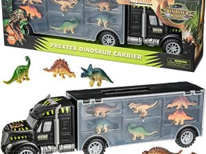 PREXTEX 16" Dinosaur Truck Carrier Playset avec