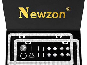 Newzon Strass Bling Cadres de Plaque d'Immatriculation