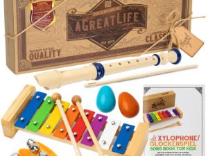 AGREATLIFE Xylophone en bois pour enfants |