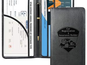 CoBak Support d'enregistrement de voiture et d'assurance
