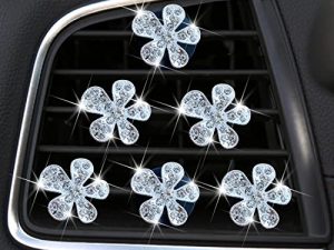 Bling Flower Air Vent Clips