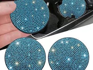 2 pcs Bling Car Cup Holder Coaster