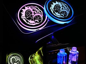 Fit Rick et Morty Car LED Coasterss