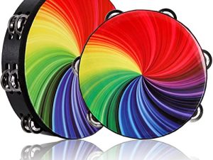 Coloch Lot de 2 tambourins rayonnants en