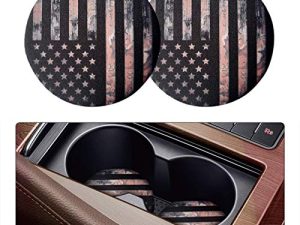 Lot de 2 sous-verres de voiture absorbants