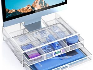 HUANUO Monitor Stand Riser avec tiroir -