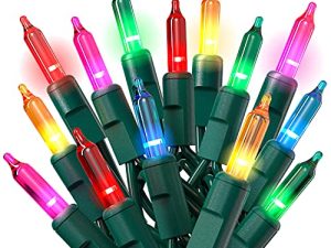 PREXTEX Guirlandes lumineuses de Noël (20 pieds