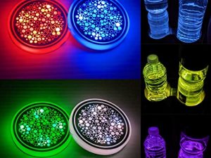 Lot de 2 lumières LED pour porte-gobelet