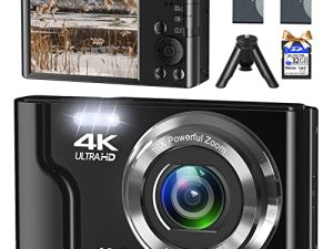 VJIANGER 4K 48MP Appareil photo numérique pour