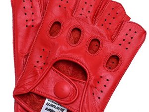 Riparo Gants de moto en cuir cousus