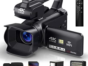 JLANDA Caméra vidéo 4K Caméscope