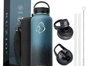 BUZIO Bouteille d'eau isotherme en acier inoxydable