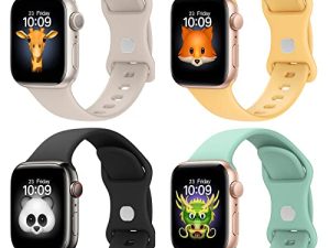 BRG Lot de 4 bracelets pour Apple