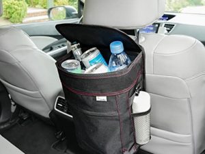 Poubelle de voiture EcoNour avec couvercle et