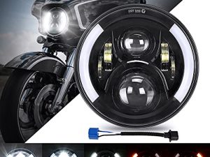 SUPAREE Phare de moto LED 7 pouces