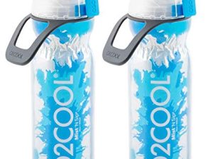 O2COOL Mist 'N Sip Bouteille d'eau brumisateur