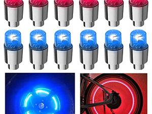 FICBOX 12PCS LED Lumières de Roue Valve